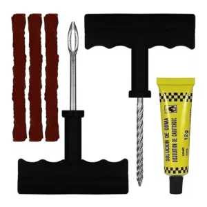 Kit Reparo Pneu Remendo Profissional Carro Moto 3 Macarrão